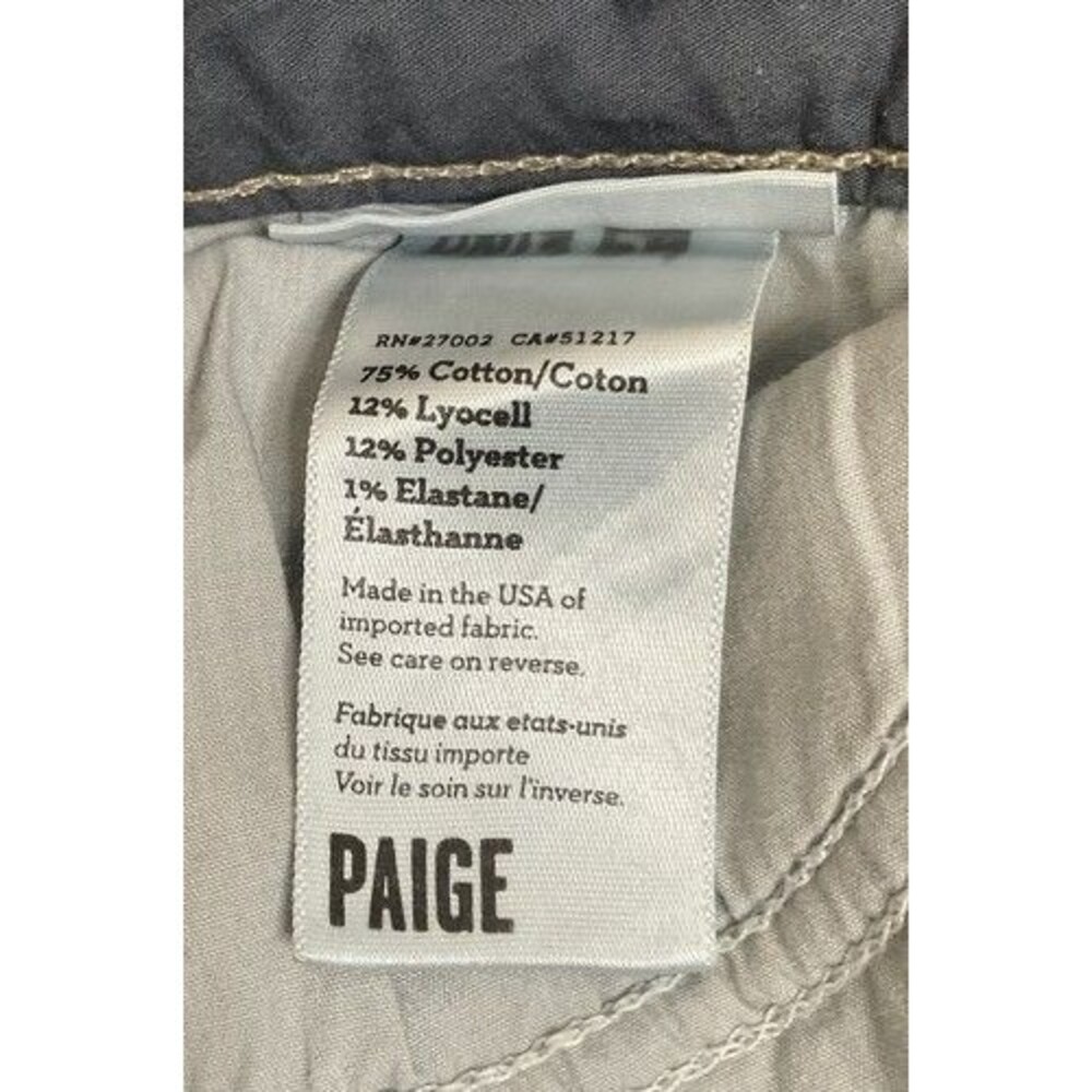 Paige Skyline Ankle Peg Mid Rise Stretch Distressed Denim Jeans Women Size 27 - Picture 4 of 12